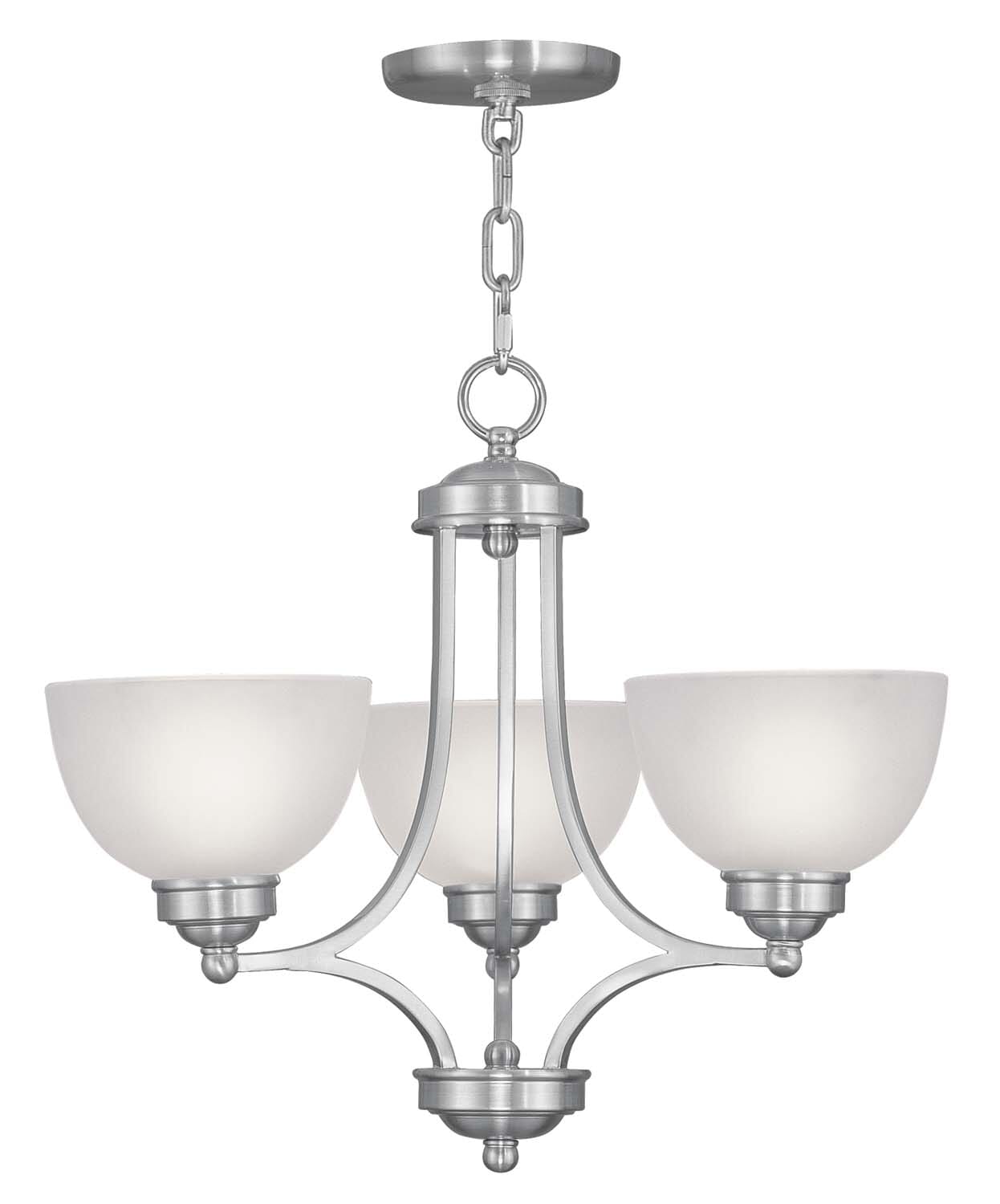 Somerset 3-Light Chandelier in Brushed Nickel