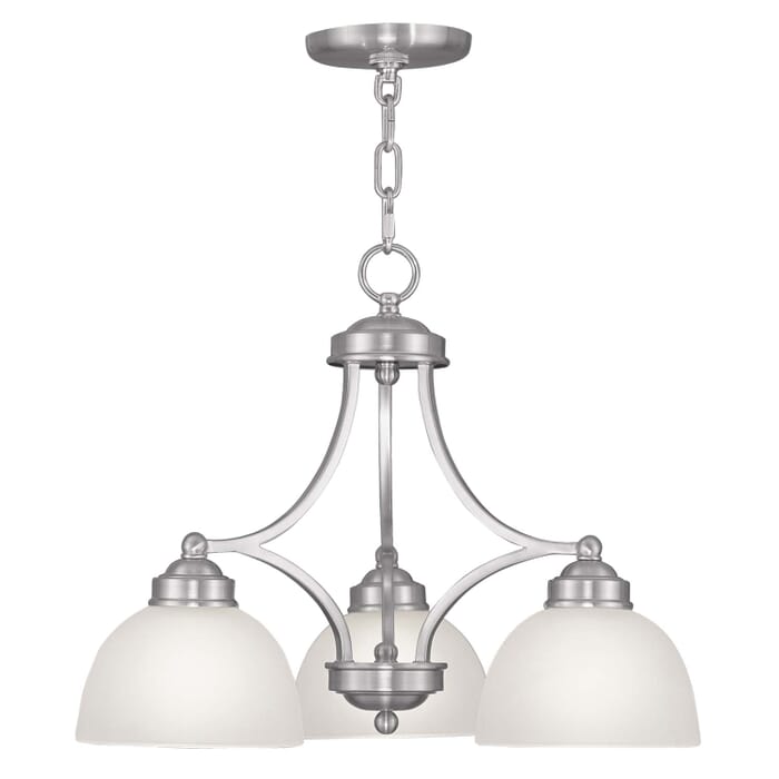 Somerset 3-Light Chandelier in Brushed Nickel Somerset 3-Light Chandelier in Brushed Nickel