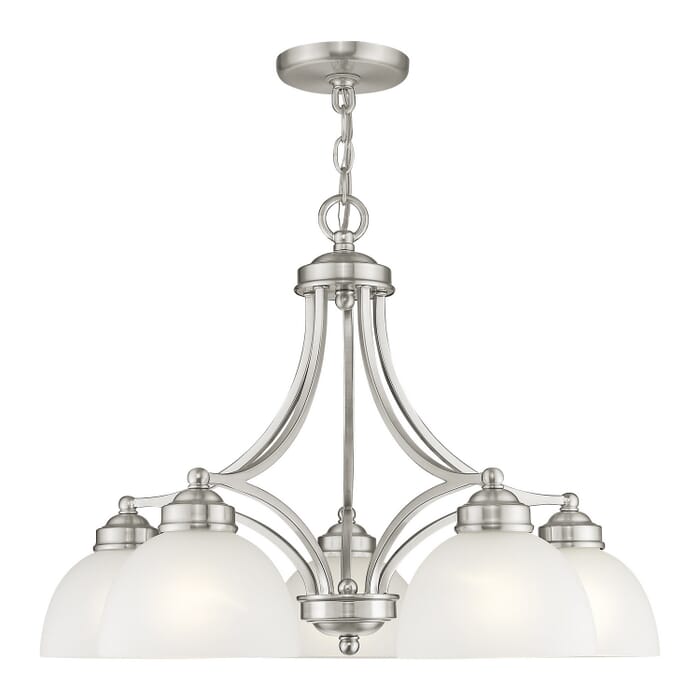 Somerset 5-Light Chandelier in Brushed Nickel Somerset 5-Light Chandelier in Brushed Nickel