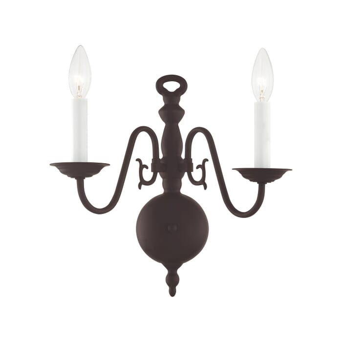 Williamsburgh 2-Light Wall Sconce in Bronze Williamsburgh 2-Light Wall Sconce in Bronze