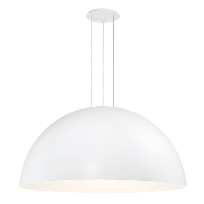 Laverton 5-Light Pendant in White With White Laverton 5-Light Pendant in White With White