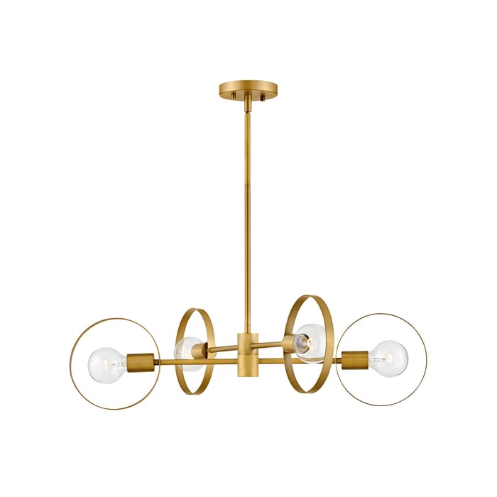 Hinkley Desi 4-Light Pendant In Lacquered Brass Hinkley Desi 4-Light Pendant In Lacquered Brass