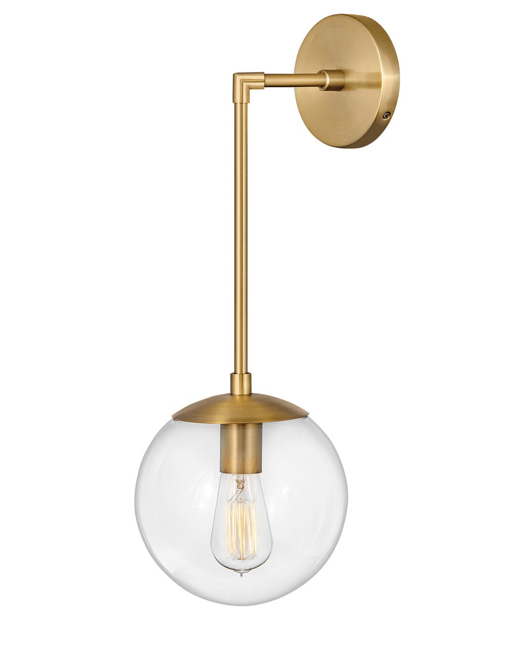 Warby 1-Light Wall Sconce In Heritage Brass