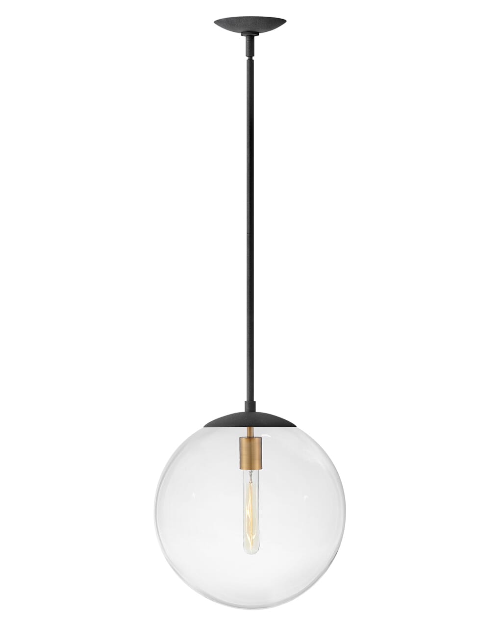 Warby 1-Light Pendant In Aged Zinc