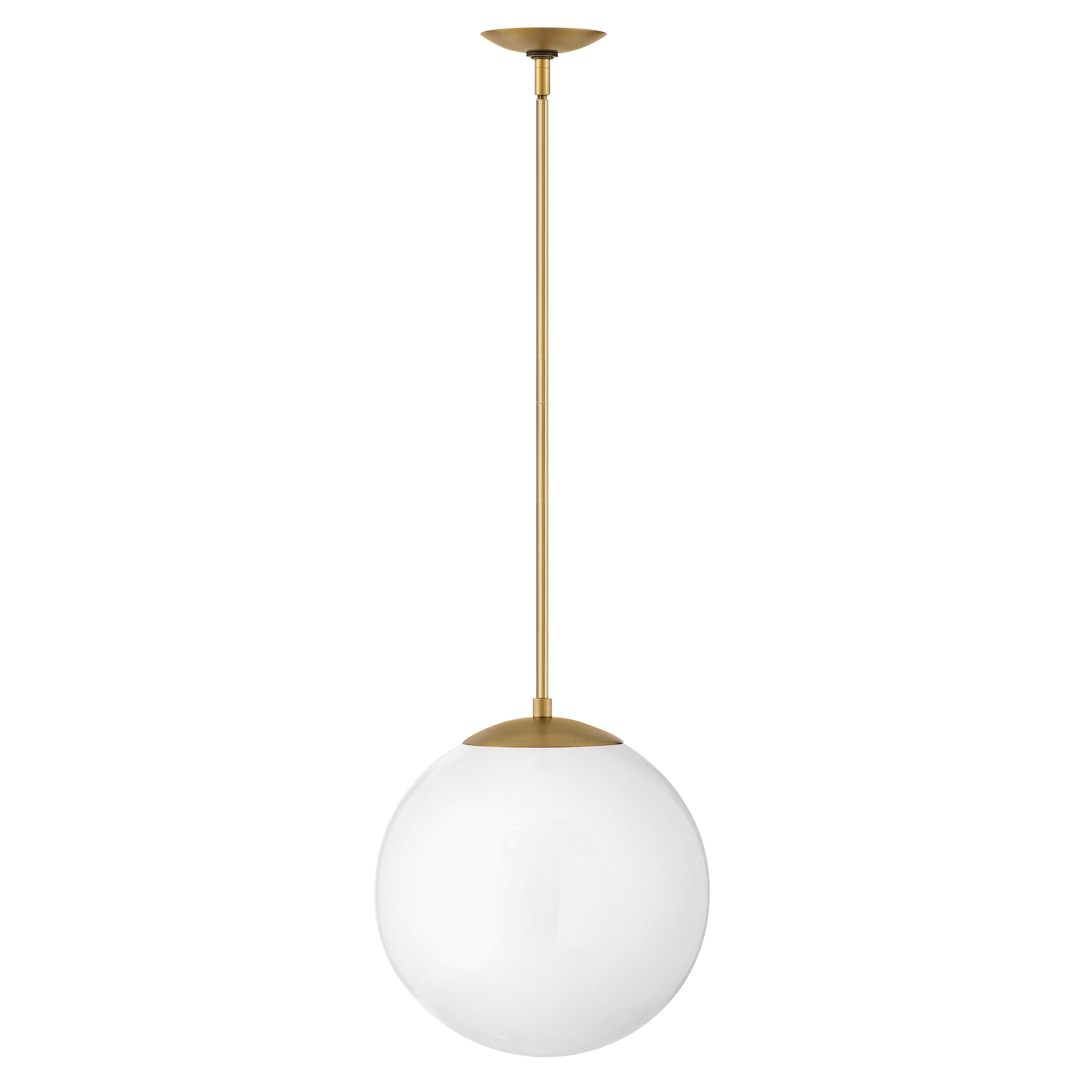 Heritage Brass LED Pendant from the Warby Collection