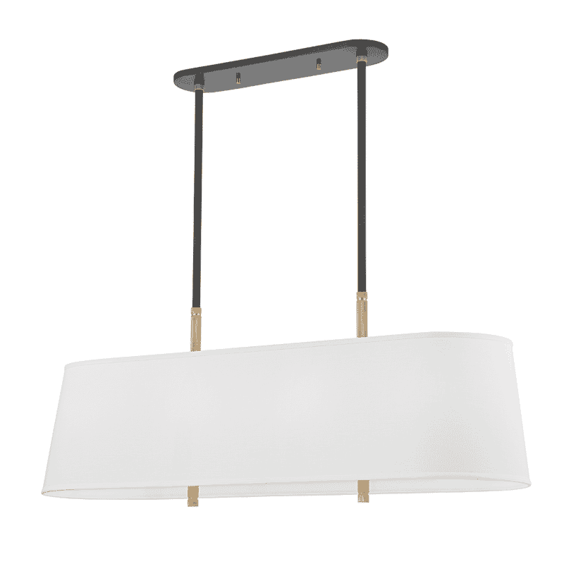 Bowery 8-Light Kitchen Island Light in Aged Old Bronze