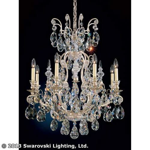 Renaissance 8-Light Chandelier in Antique Silver