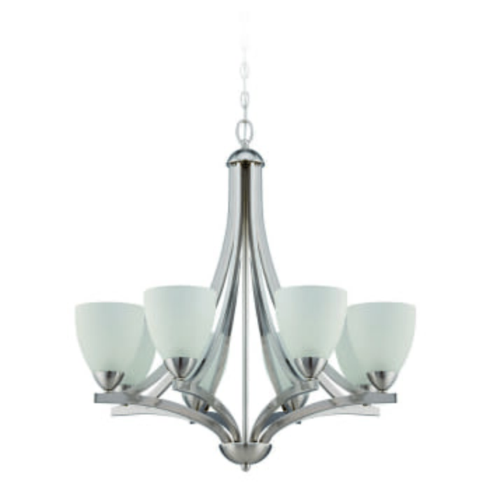 Craftmade Almeda 8-Light Transitional Chandelier in Satin Nickel Craftmade Almeda 8-Light Transitional Chandelier in Satin Nickel