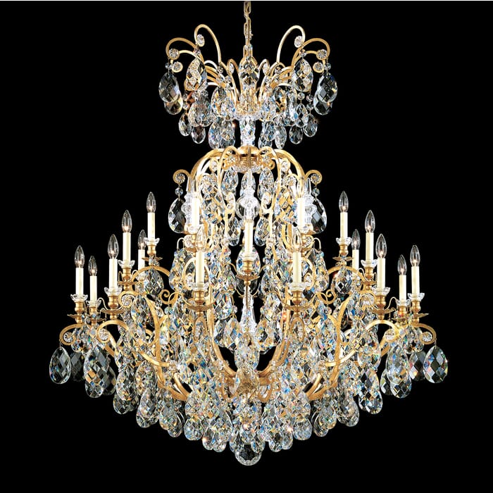 Schonbek Renaissance 24-Light Chandelier in Heirloom Gold with Clear Heritage Crystals Schonbek Renaissance 24-Light Chandelier in Heirloom Gold with Clear Heritage Crystals