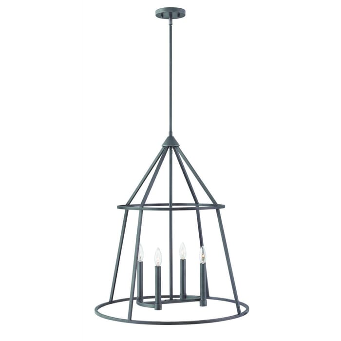 Hinkley Middleton 4-Light Stem Hung Pendant in Graphite Bronze Hinkley Middleton 4-Light Stem Hung Pendant in Graphite Bronze