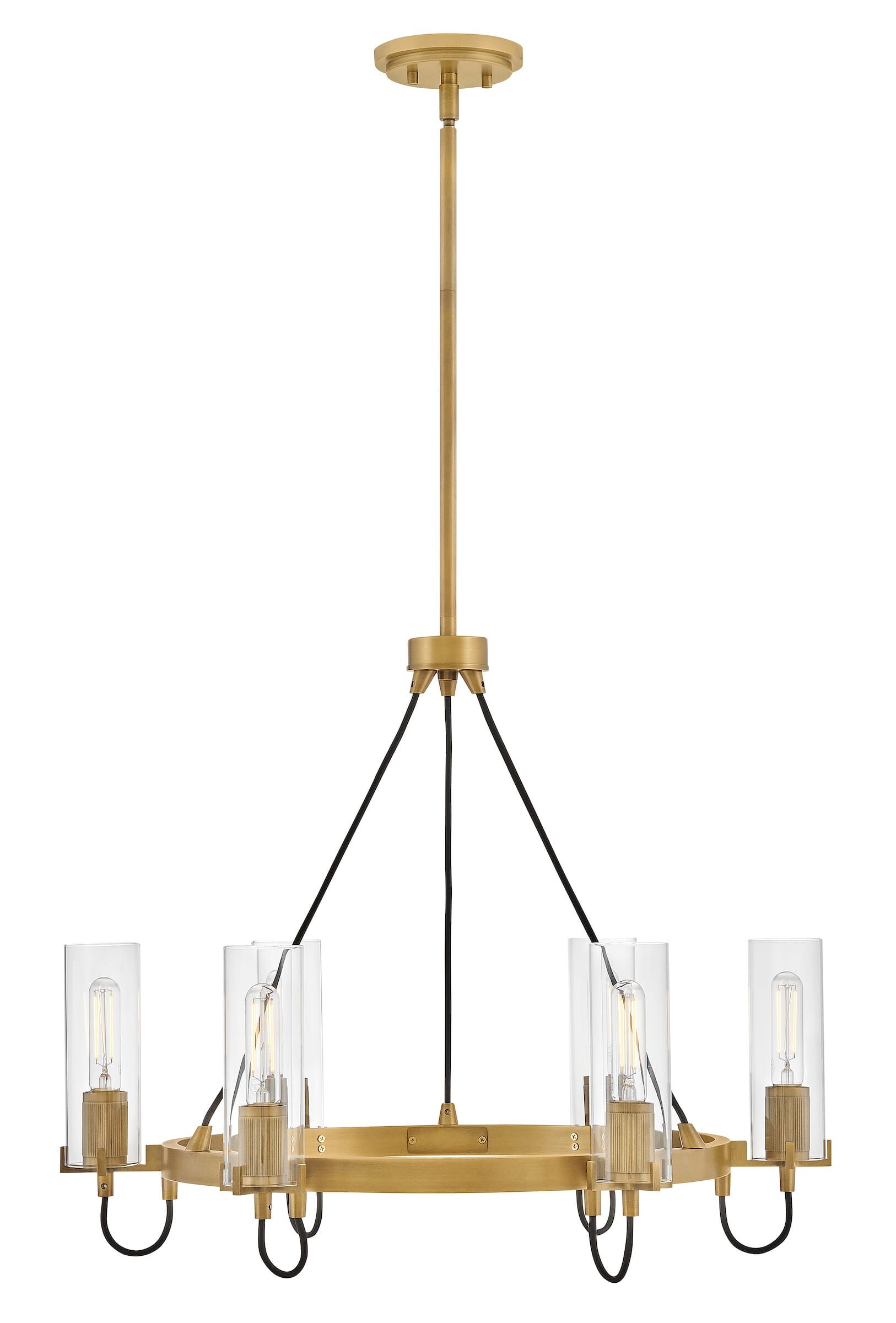 Heritage Brass LED Chandelier from the Ryden Collection