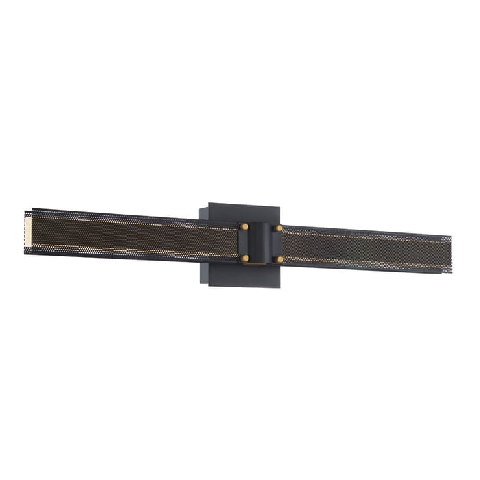 Admiral 1-Light LED Wall Sconce in Matte Black With Gold Admiral 1-Light LED Wall Sconce in Matte Black With Gold