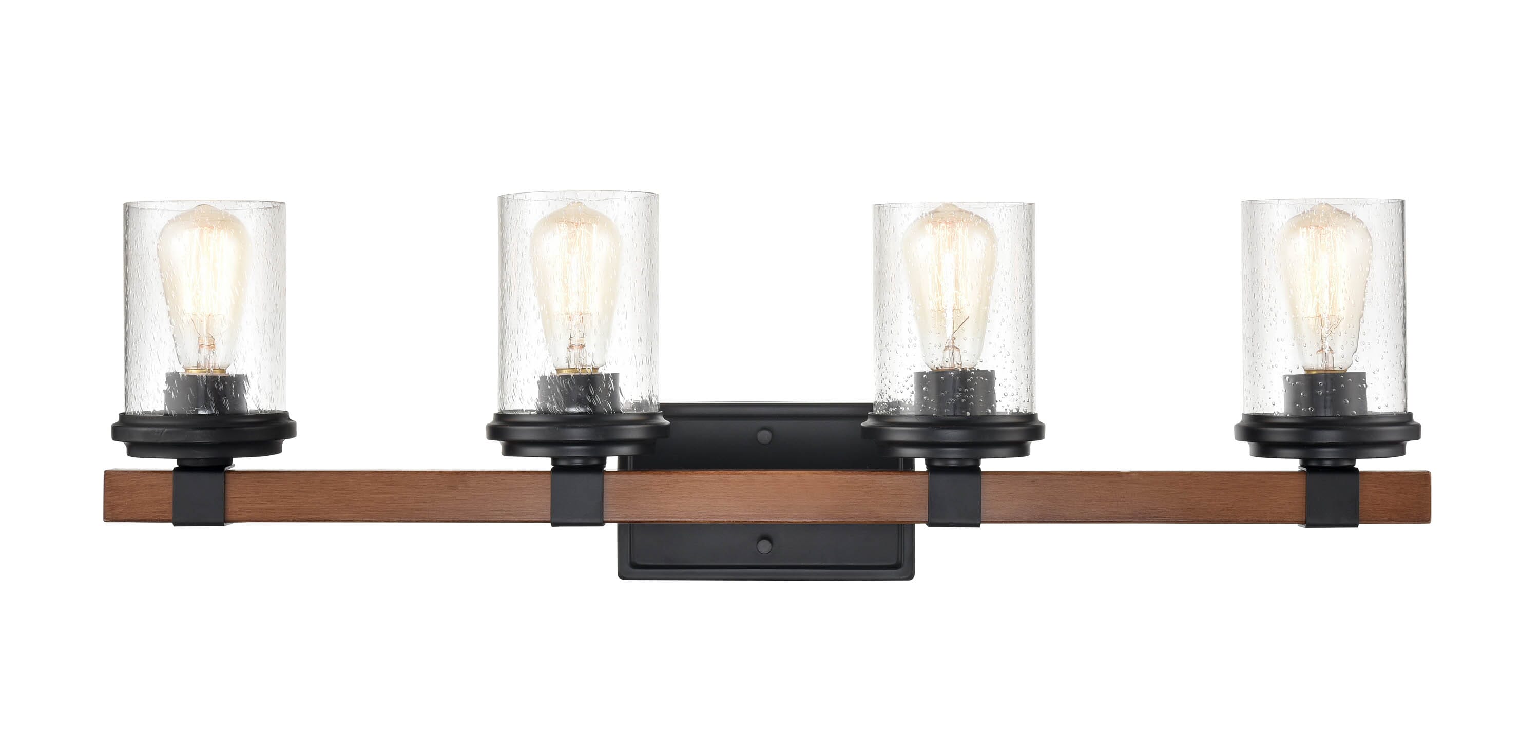 Millennium Taos 4 Light Bathroom Vanity In Matte Black And Bathroom Vanity Light In Matte Black