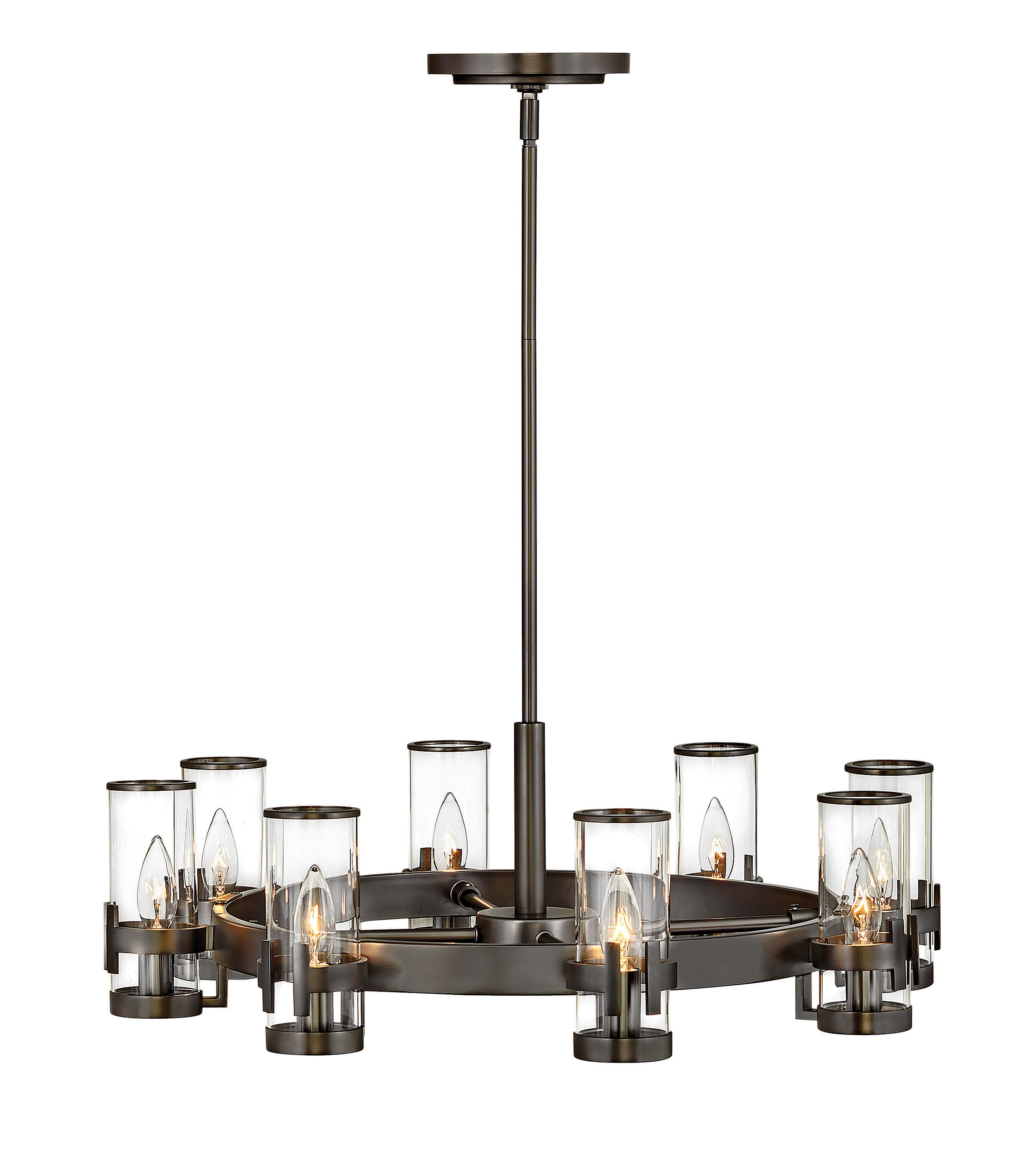 Black Oxide LED Chandelier from the Reeve Collection