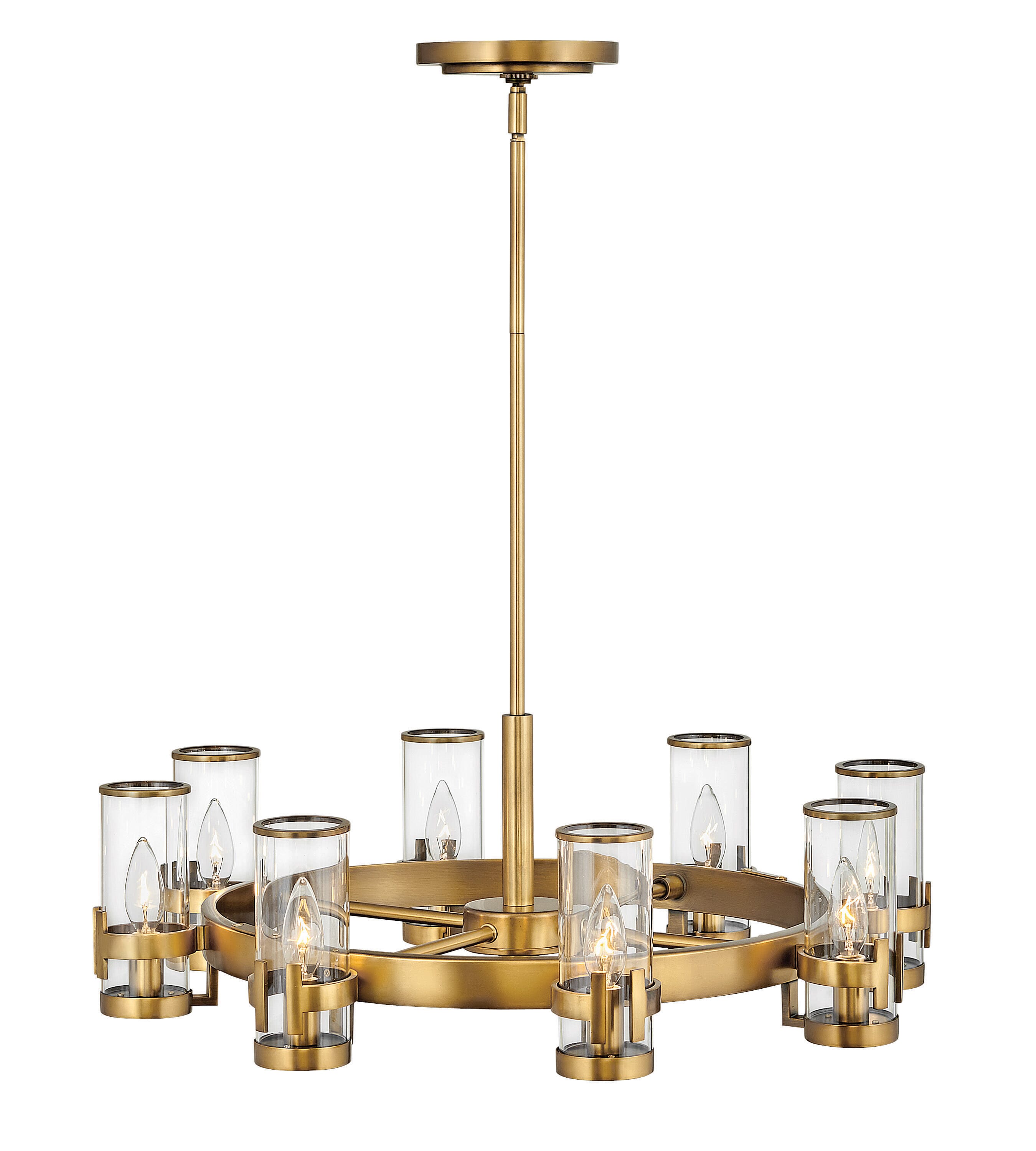 Heritage Brass LED Chandelier from the Reeve Collection