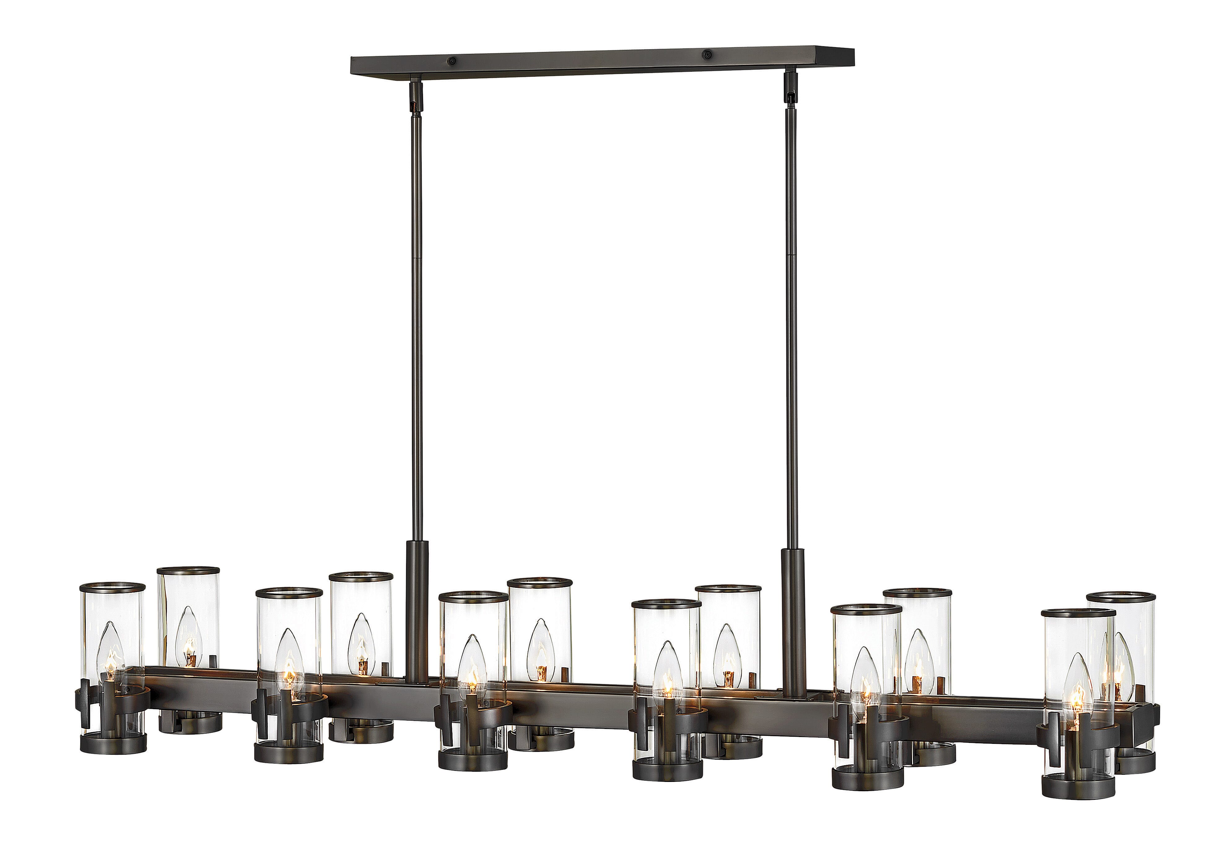 Black Oxide LED Chandelier from the Reeve Collection