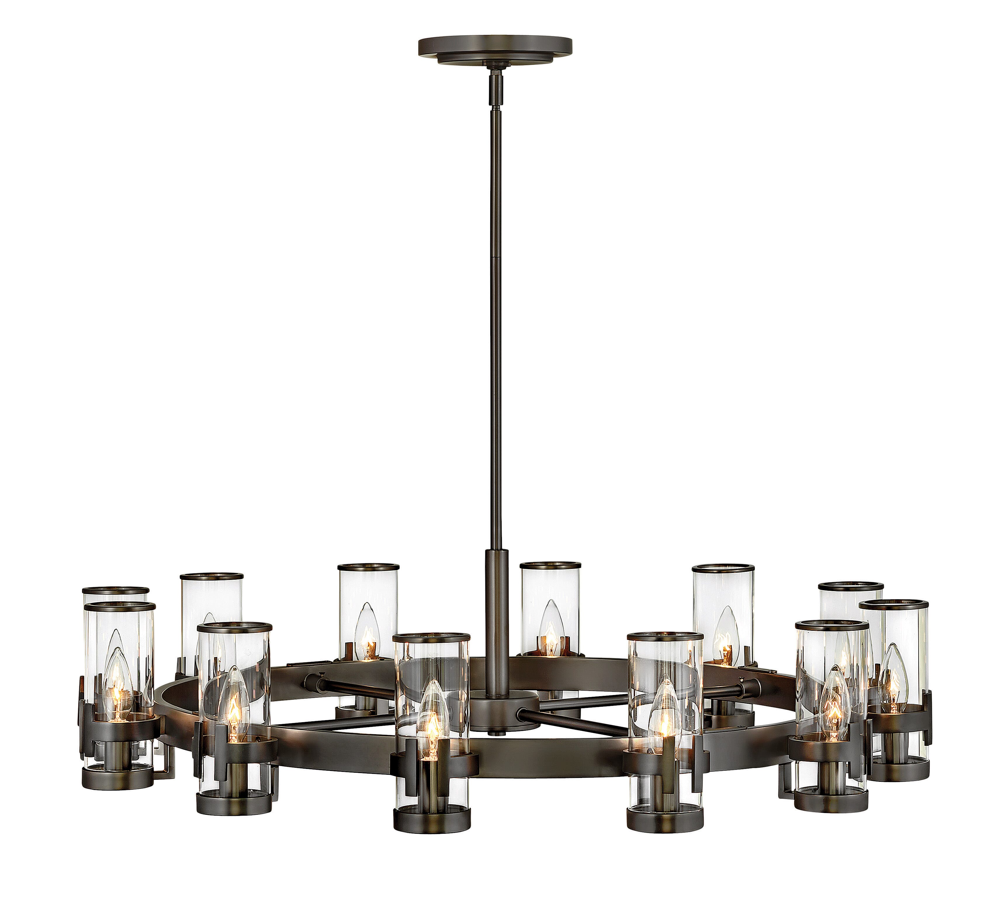Black Oxide LED Chandelier from the Reeve Collection