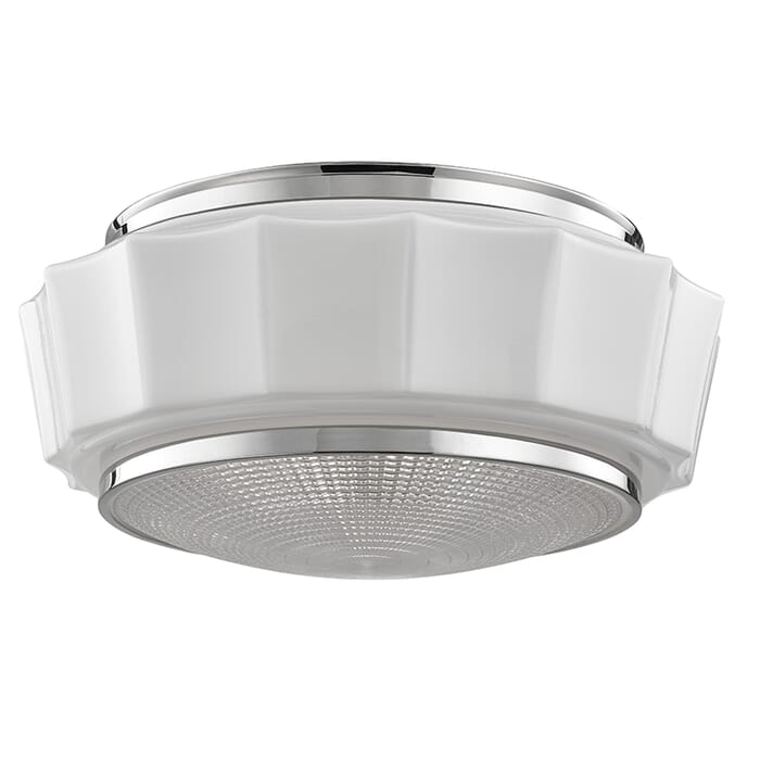 Hudson Valley Odessa 3-Light Ceiling Light in Polished Nickel Hudson Valley Odessa 3-Light Ceiling Light in Polished Nickel