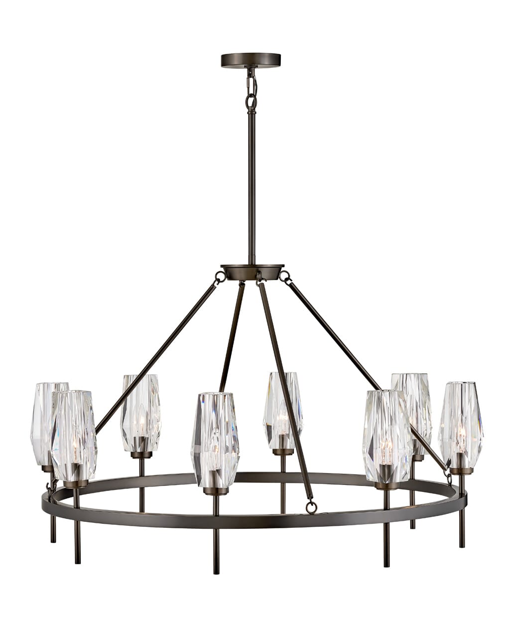 Black Oxide LED Chandelier from the Ana Collection