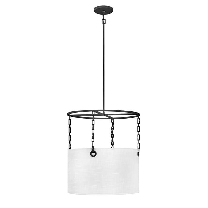 Hinkley Tribeca 4-Light Chandelier In Black Hinkley Tribeca 4-Light Chandelier In Black