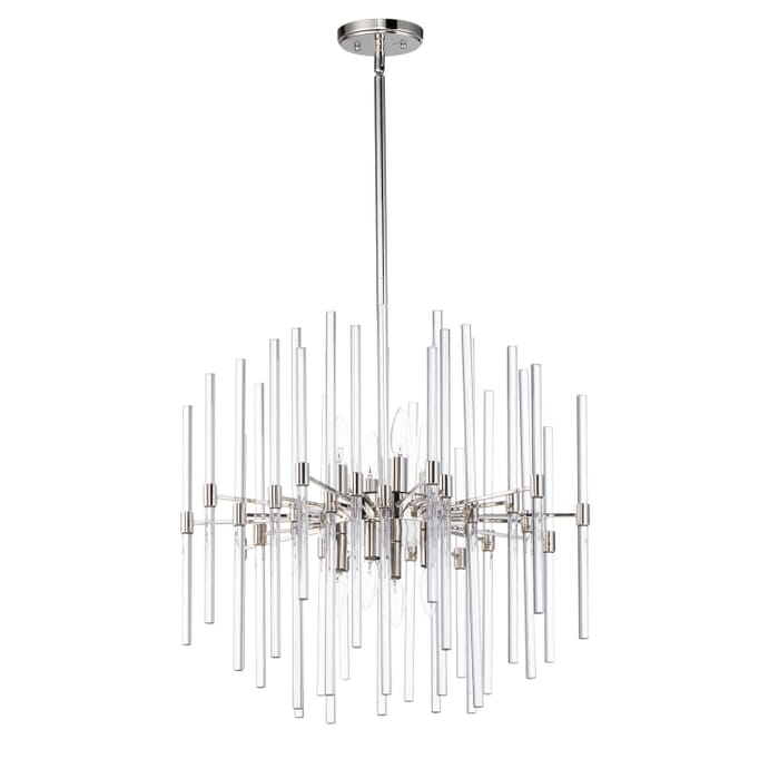 Divine 8-Light Chandelier in Polished Nickel Divine 8-Light Chandelier in Polished Nickel