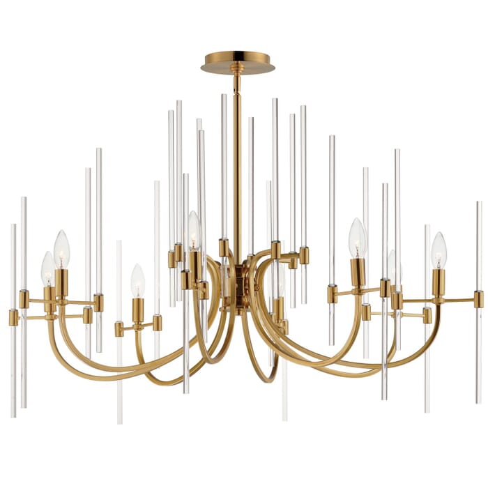 Divine 8-Light Chandelier in Heritage Divine 8-Light Chandelier in Heritage