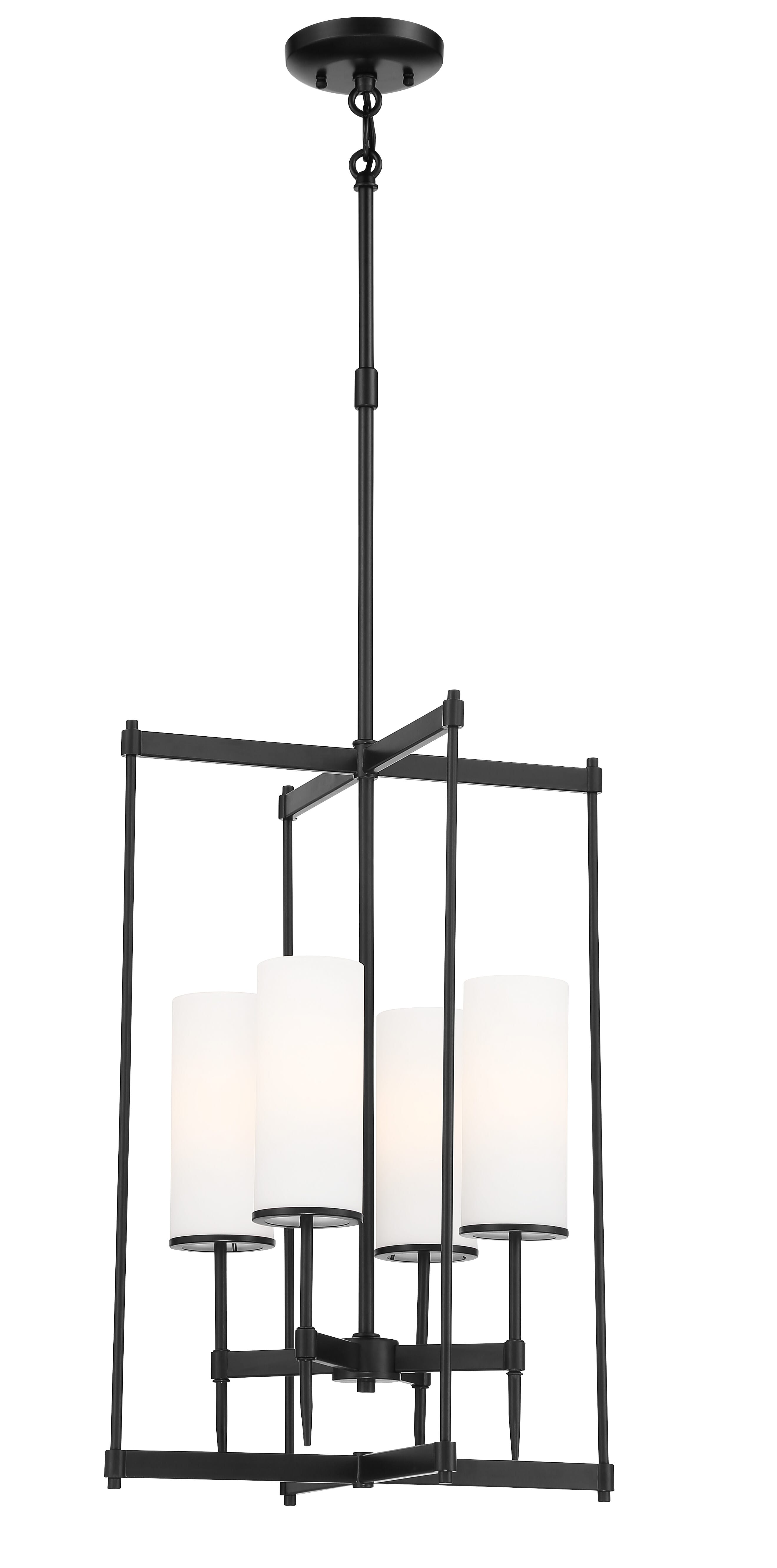 4-Light Pendant Light in Coal