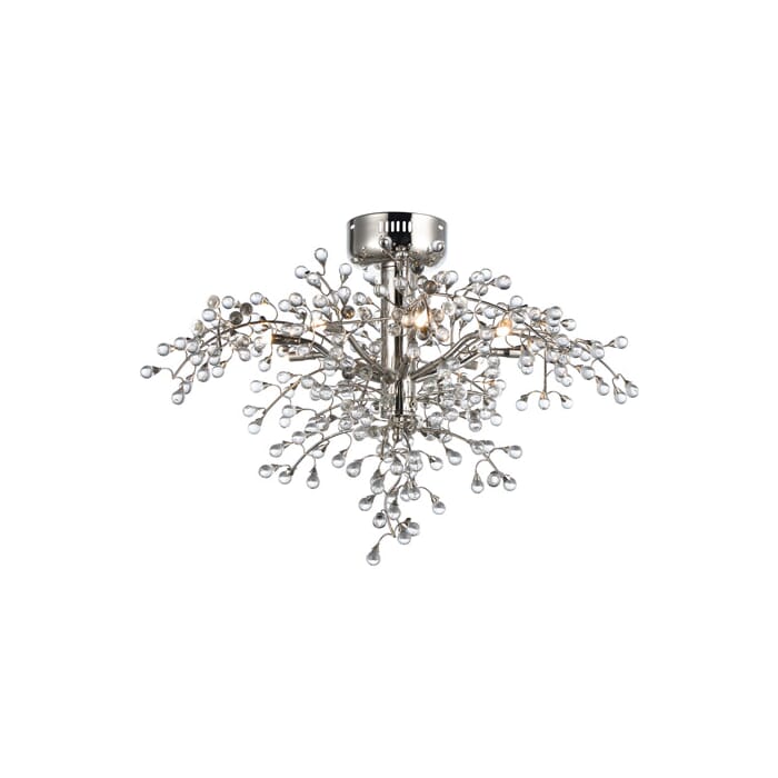 Maxim Lighting Cluster 8-Light 8-Light Semi-Flush Mount in Polished Nickel Maxim Lighting Cluster 8-Light 8-Light Semi-Flush Mount in Polished Nickel