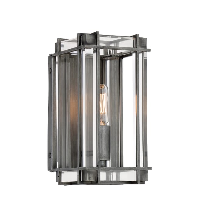 Minka Lavery Langen Square Bathroom Vanity Light in Painted Antique Nickel Minka Lavery Langen Square Bathroom Vanity Light in Painted Antique Nickel