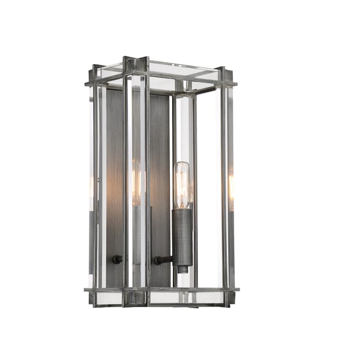 Minka Lavery Langen Square 2-Light Bathroom Vanity Light in Painted Antique Nickel Minka Lavery Langen Square 2-Light Bathroom Vanity Light in Painted Antique Nickel