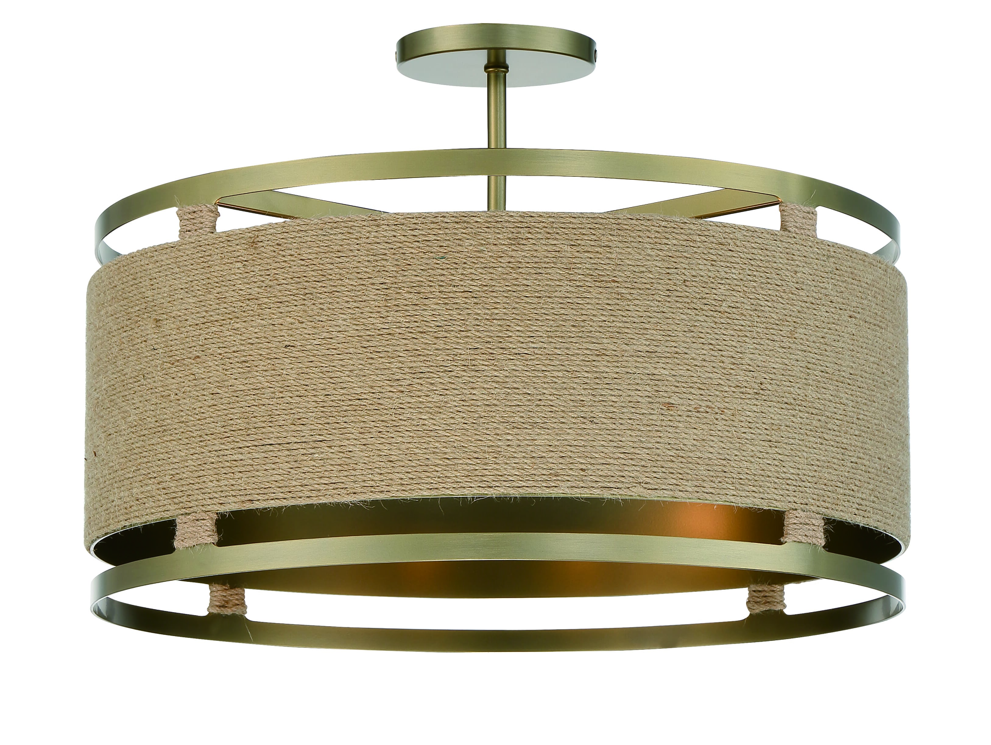 4-Light Ceiling Light in Soft Brass