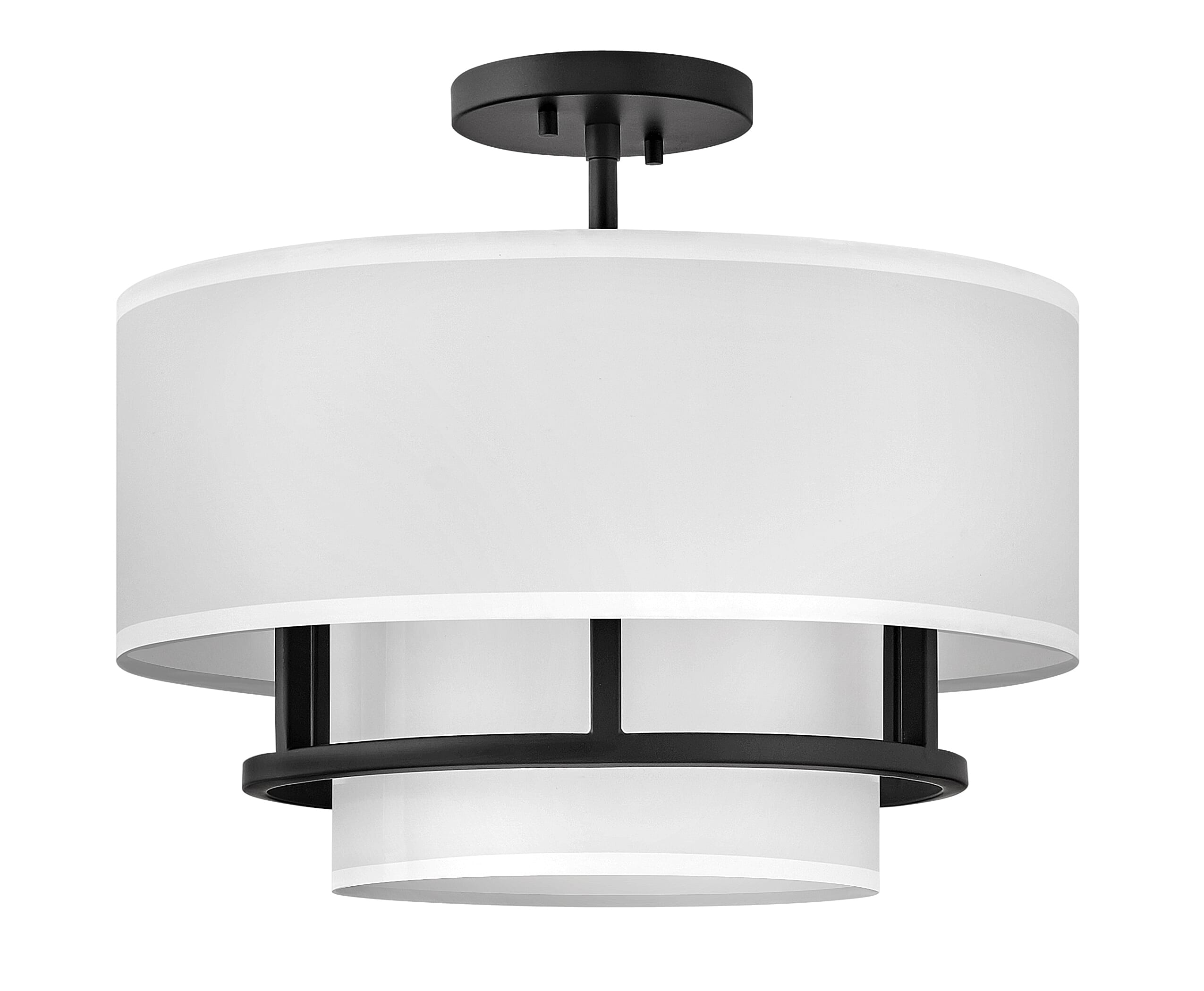 Black LED Semi-Flush Mount from the Graham Collection