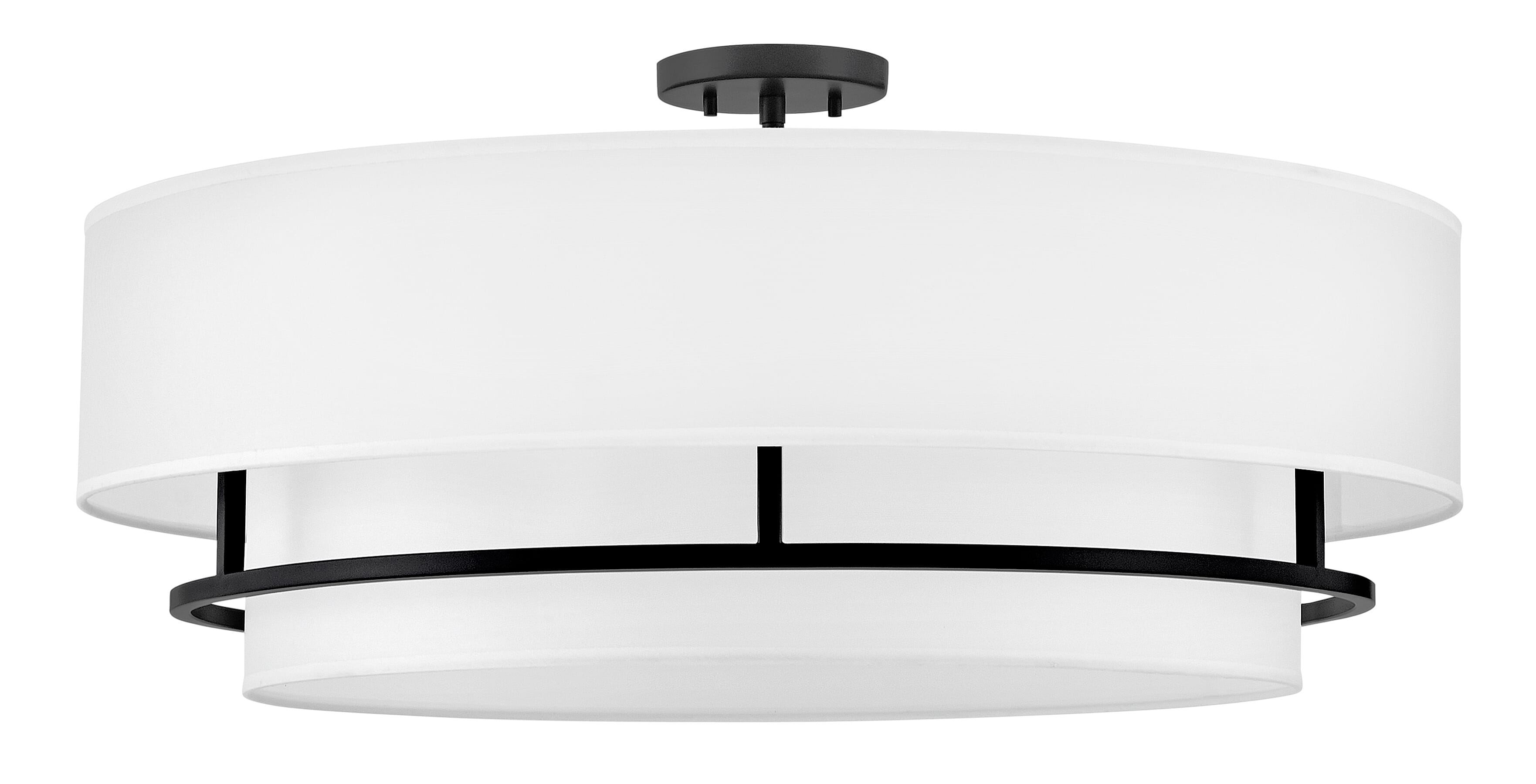 Black LED Semi-Flush Mount from the Graham Collection
