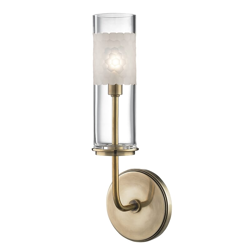 Wentworth Wall Sconce in Aged Brass