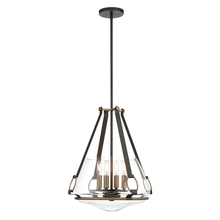 Minka Lavery Eden Valley 4-Light Ceiling Light in Smoked Iron with Aged Gold Minka Lavery Eden Valley 4-Light Ceiling Light in Smoked Iron with Aged Gold