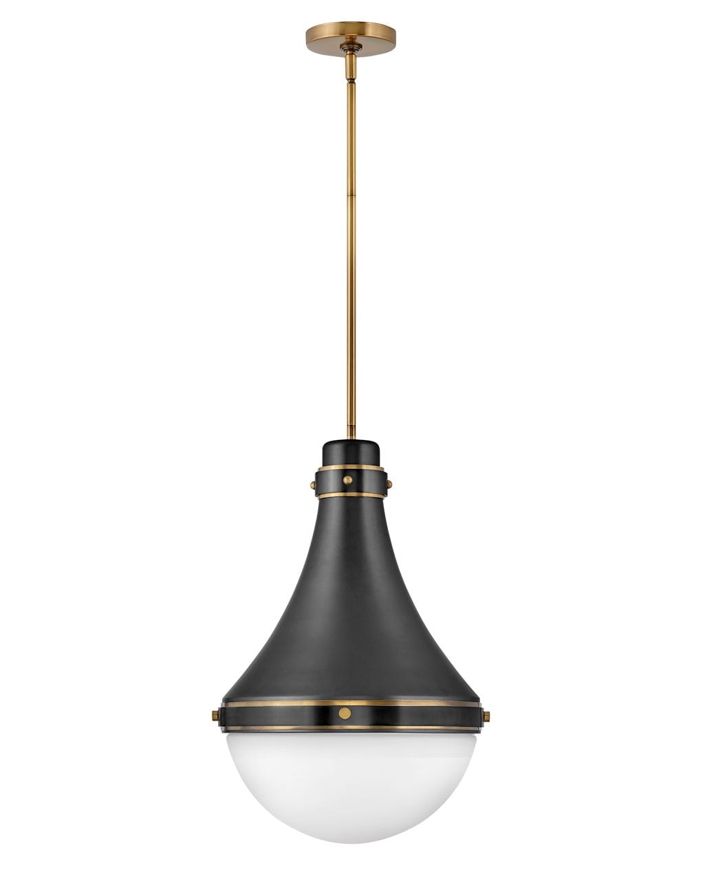 Black LED Pendant from the Oliver Collection