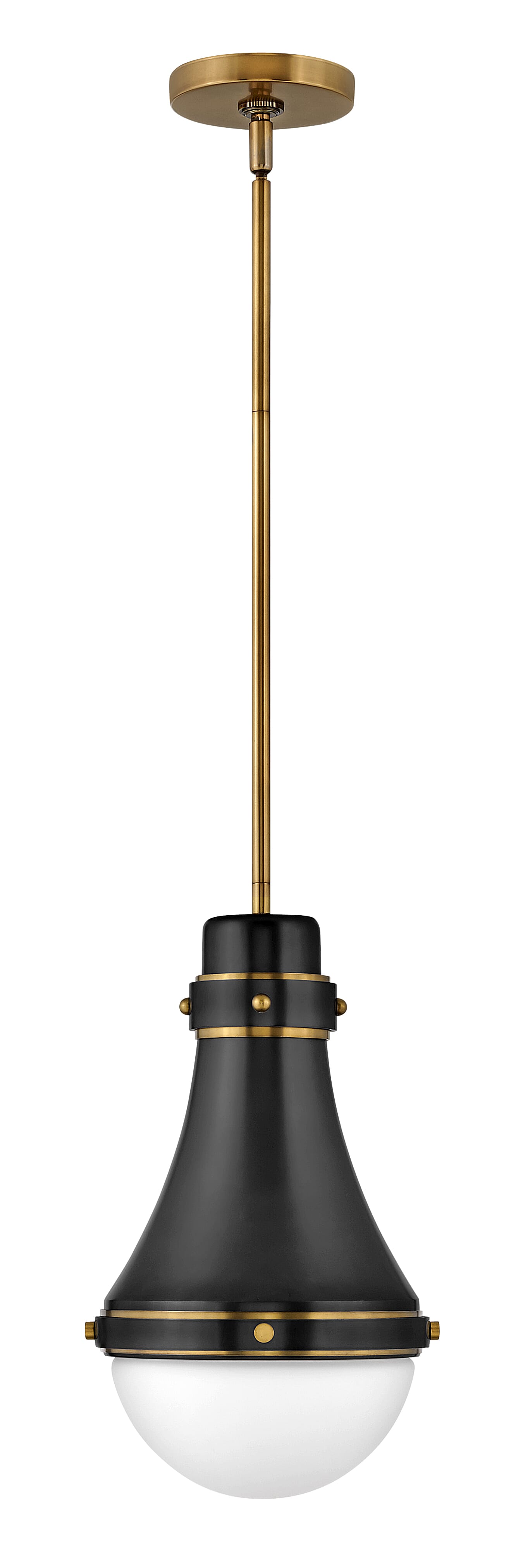 Black LED Pendant from the Oliver Collection