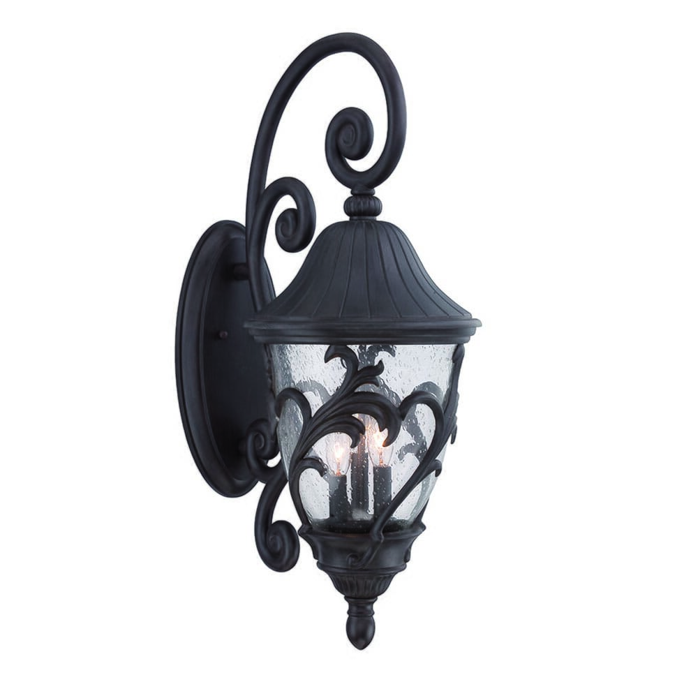 Capri 3-Light Black Coral Wall Light