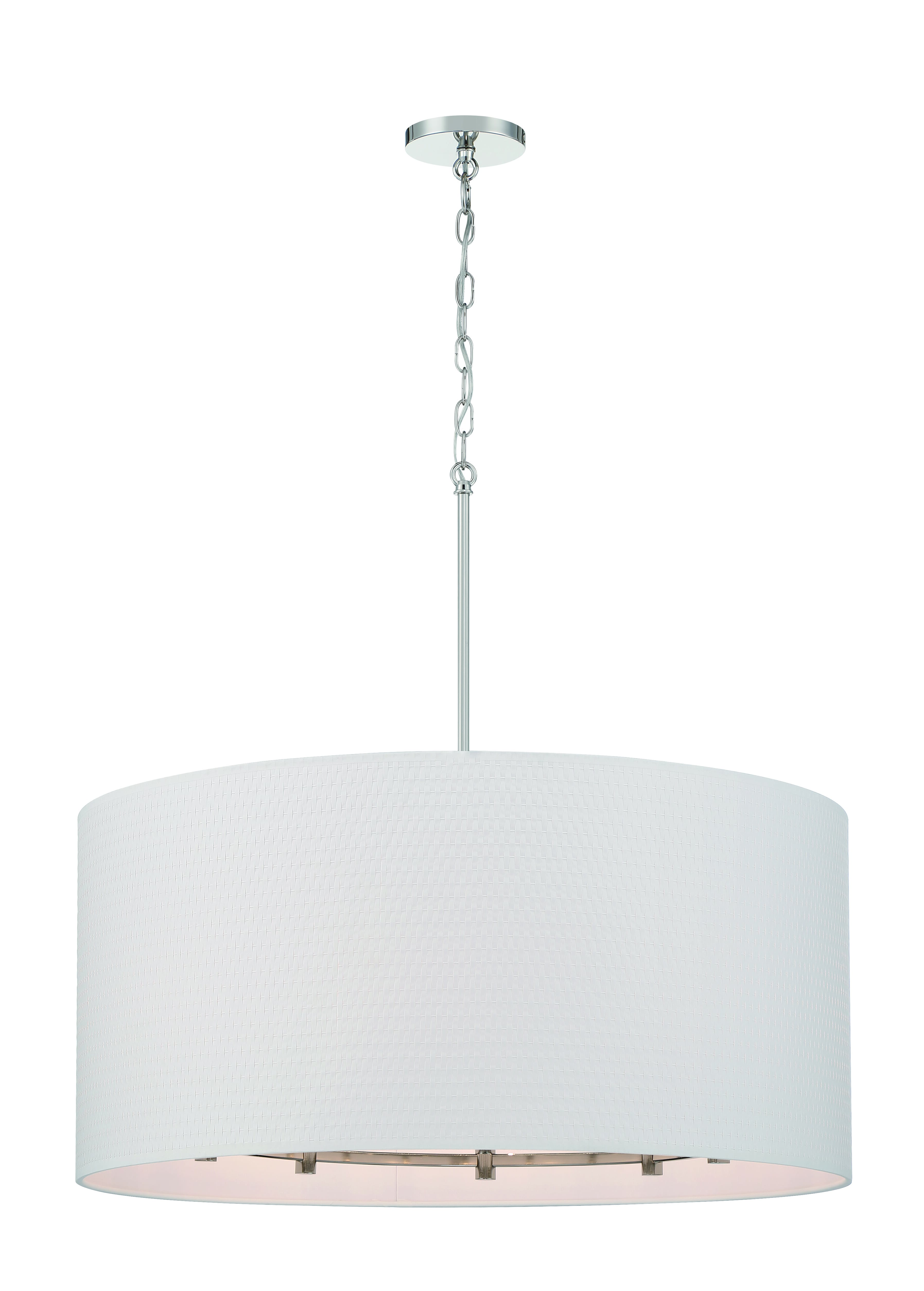 8-Light Pendant Light in Polished Nickel