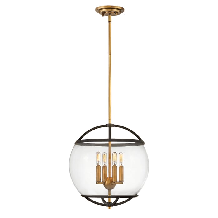Hinkley Calvin 4-Light Chandelier in Black Hinkley Calvin 4-Light Chandelier in Black