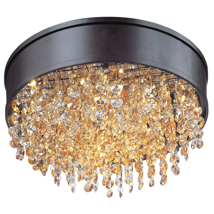 Maxim Mystic LED Scotch Crystal Ceiling Light in Bronze Maxim Mystic LED Scotch Crystal Ceiling Light in Bronze