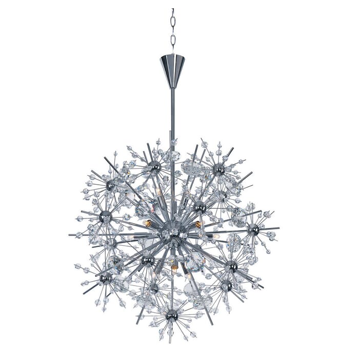 Maxim Lighting Starfire 22" 11-Light Chandelier in Polished Chrome Maxim Lighting Starfire 22" 11-Light Chandelier in Polished Chrome