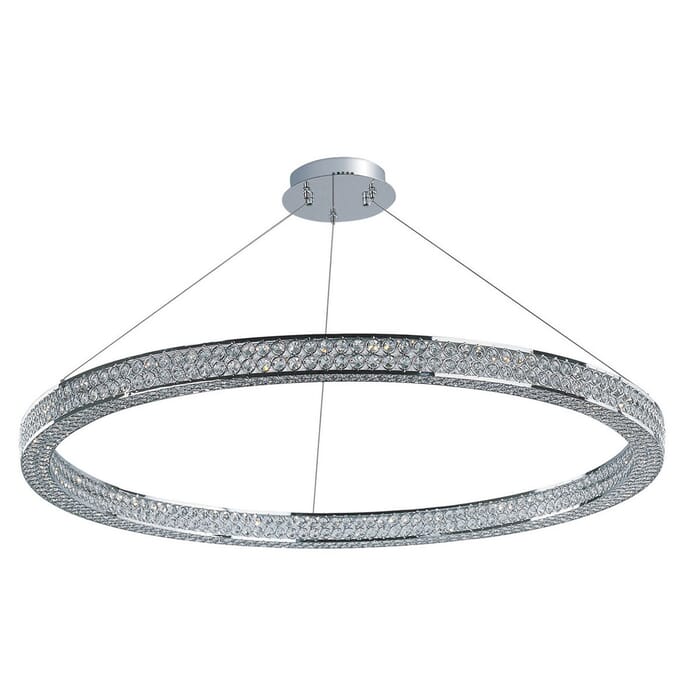 Maxim Eternity LED Crystal Pendant Light in Polished Chrome Maxim Eternity LED Crystal Pendant Light in Polished Chrome