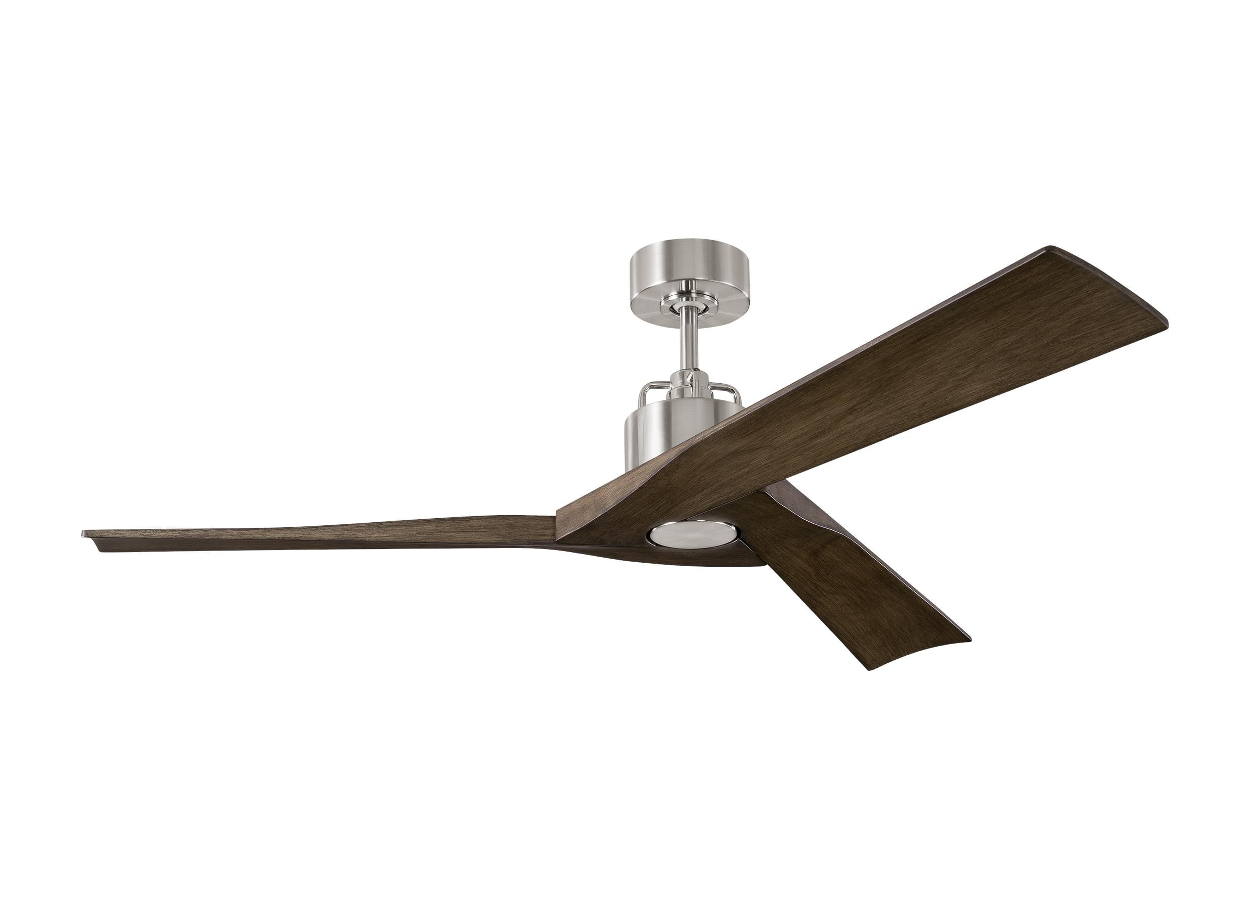 Alma 52" Smart Ceiling Fan in Brushed Steel