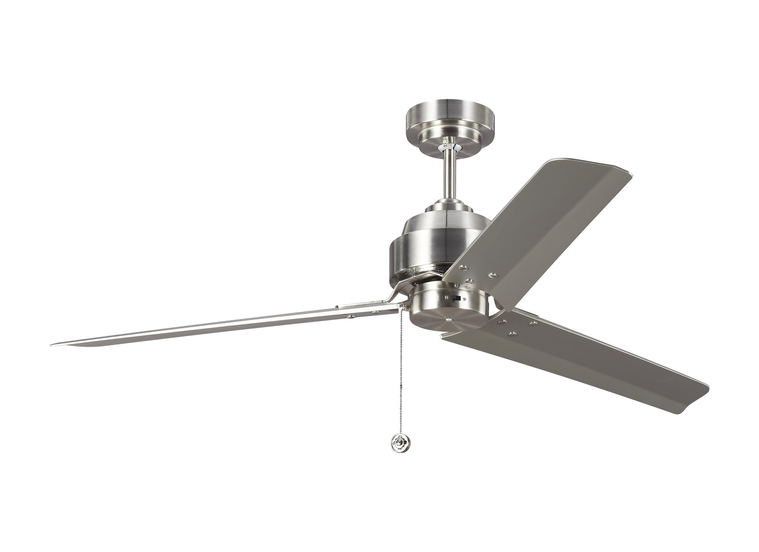 Arcade 54" Indoor Ceiling Fan in Brushed Steel