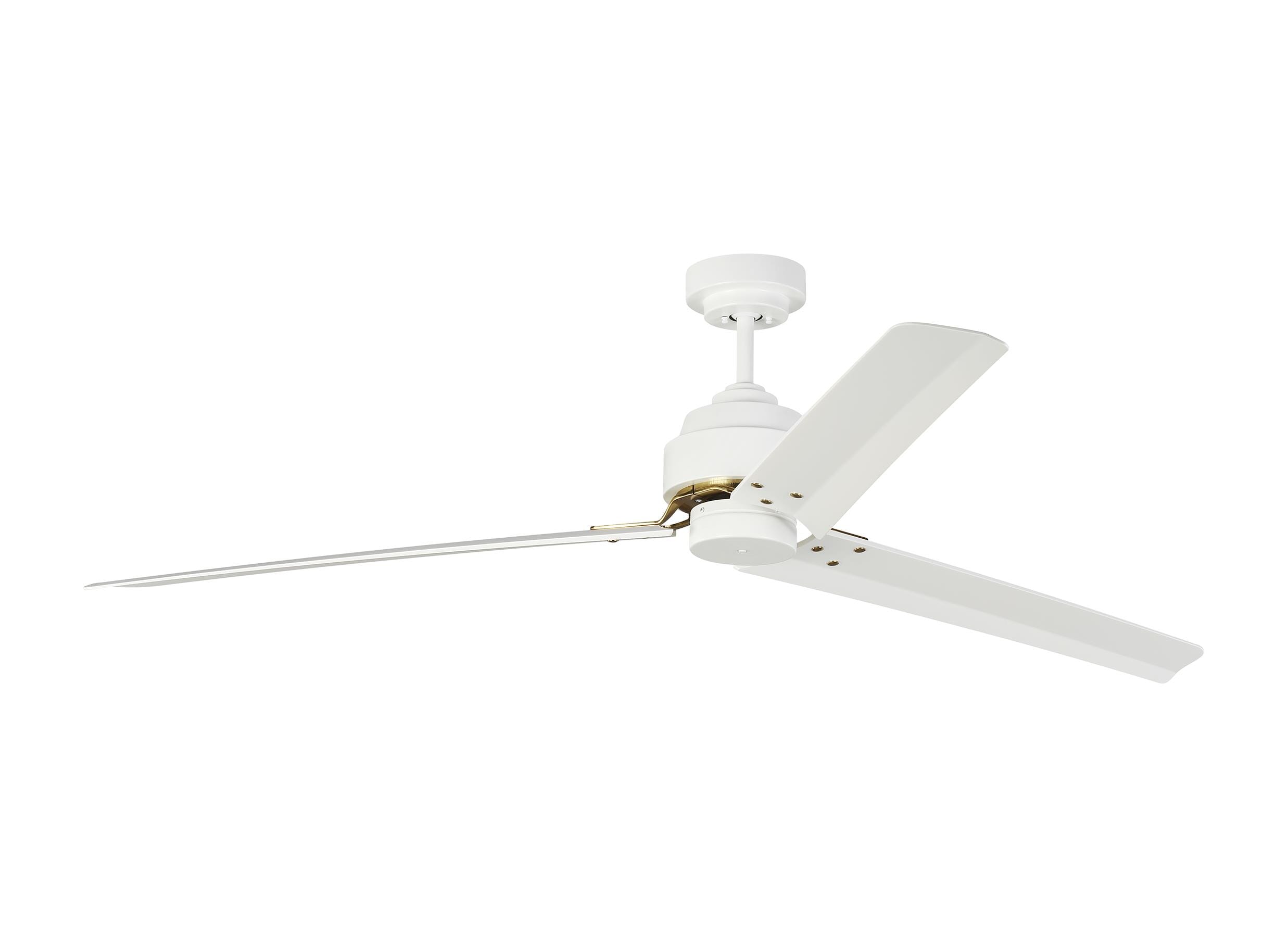 Monte Carlo Arcade 68" Indoor Ceiling Fan in Matte White - 3ARR68RZWBBS