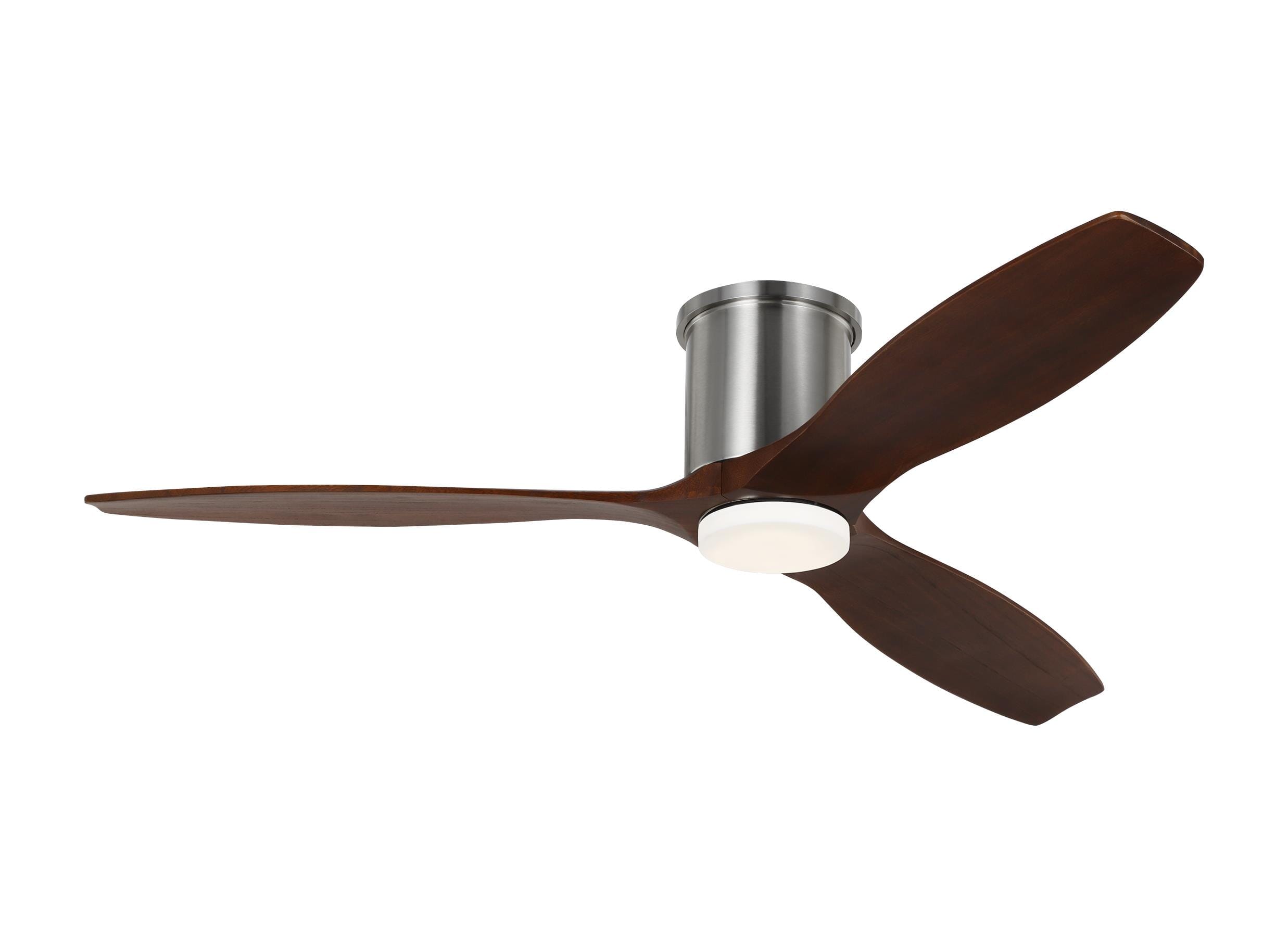 Collins Smart Hugger LED 52" Ceiling Fan in Brushed Steel