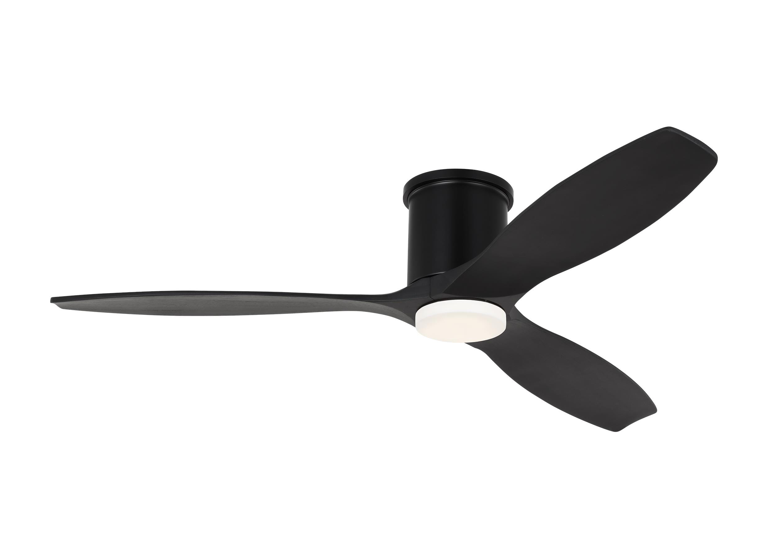 Collins Smart Hugger LED 52" Ceiling Fan in Midnight Black