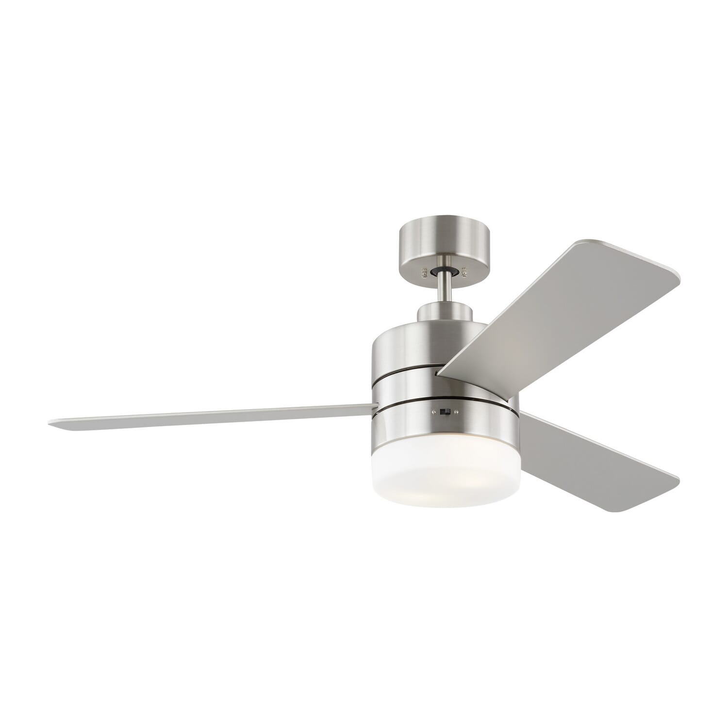 Era 2-Light 44in Ceiling Fan in Brushed Steel
