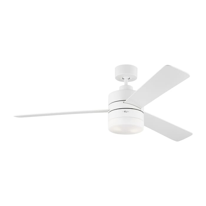 Era 2-Light 52in Ceiling Fan in Matte White Era 2-Light 52in Ceiling Fan in Matte White